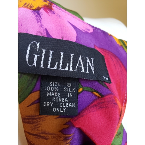 Gillian Vintage Vibrant Dress SZ 8 - Picture 5 of 5